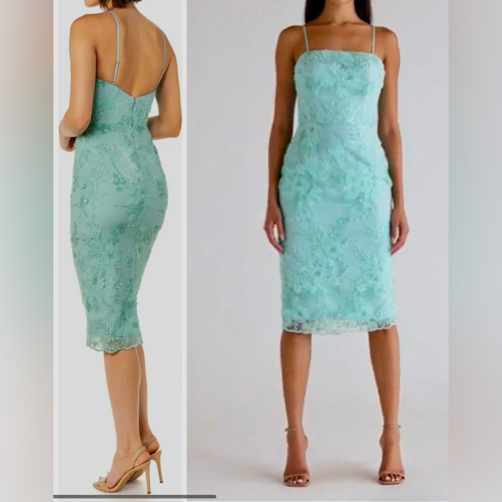 Dress The Population Josselyn Beaded & Sequin Midi-Dress